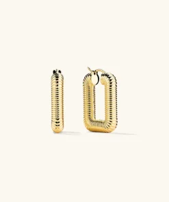 Earrings<Mejuri Ribbed Oversized Hoops
