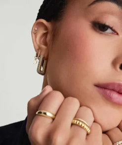 Earrings<Mejuri Ribbed Oversized Hoops