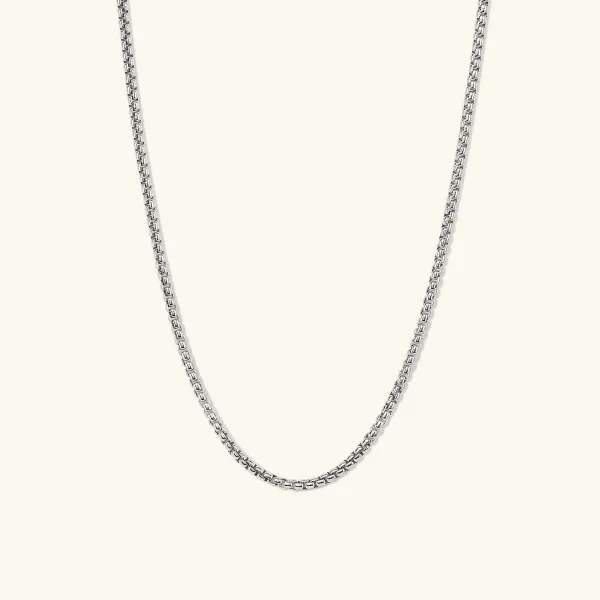 Necklaces<Mejuri Round Box Chain Necklace