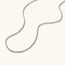 Necklaces<Mejuri Round Box Chain Necklace
