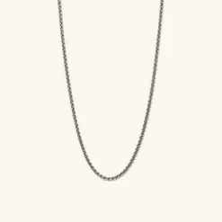 Necklaces<Mejuri Round Box Chain Necklace