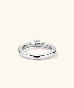 Rings<Mejuri Round Gemstone Stacker Ring