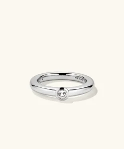 Rings<Mejuri Round Gemstone Stacker Ring