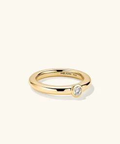 Rings<Mejuri Round Gemstone Stacker Ring