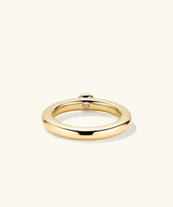 Rings<Mejuri Round Gemstone Stacker Ring