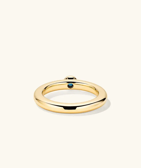 Rings<Mejuri Round Gemstone Stacker Ring