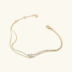 Bracelets<Mejuri Round Topaz Bracelet