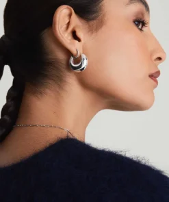 Earrings<Mejuri Sculptural Hoops