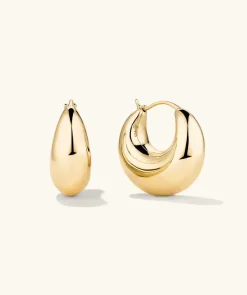 Earrings<Mejuri Sculptural Hoops