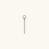 Earrings<Mejuri Single Bar Hoop Charm