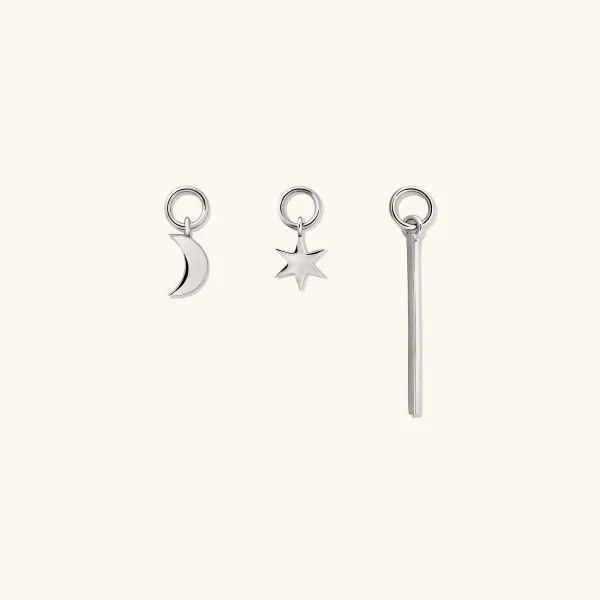 Earrings<Mejuri Single Bar Hoop Charm
