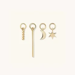 Earrings<Mejuri Single Bar Hoop Charm