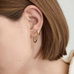 Earrings<Mejuri Single Bold Huggie Hoop