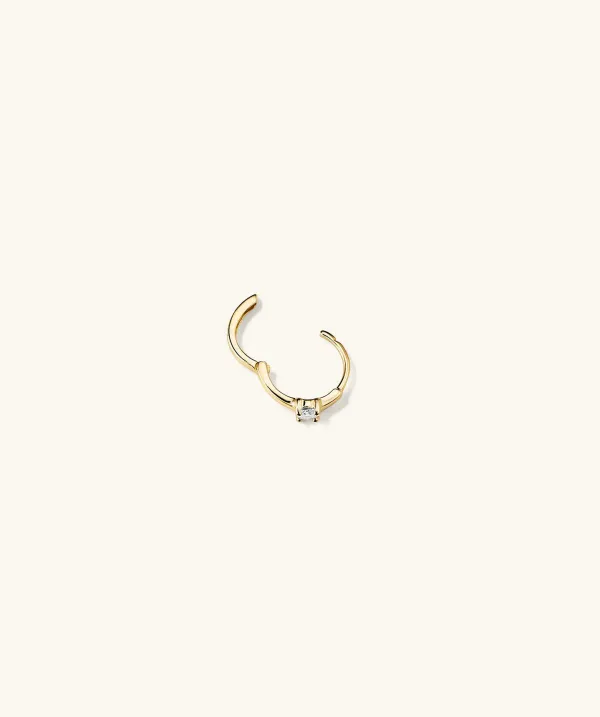 Earrings<Mejuri Single Colored Mini Hoop