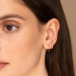 Earrings<Mejuri Single Diamonds Line Mini Hoop