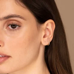 Earrings<Mejuri Single Diamonds Line Mini Hoop