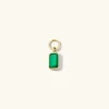 Earrings<Mejuri Single Emerald Cut Gemstone Hoop Charm