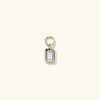 Earrings<Mejuri Single Emerald Cut Gemstone Hoop Charm