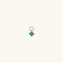 Earrings<Mejuri Single Gemstone Cluster Hoop Charm