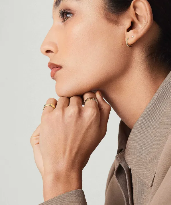 Earrings<Mejuri Single Huggie U Hoop
