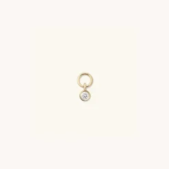 Earrings<Mejuri Single Mini Gemstone Hoop Charm