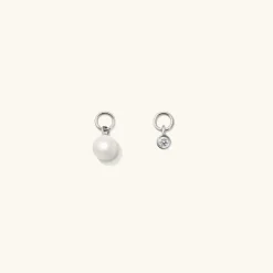 Earrings<Mejuri Single Mini Gemstone Hoop Charm