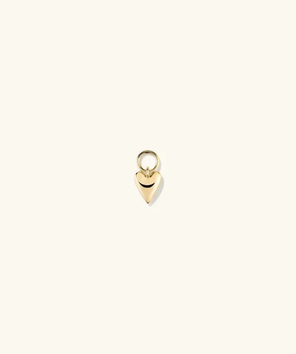 Earrings<Mejuri Single Mini Heart Hoop Charm