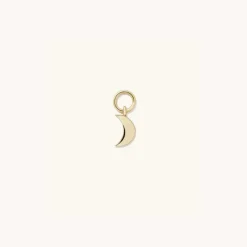 Earrings<Mejuri Single Moon Hoop Charm