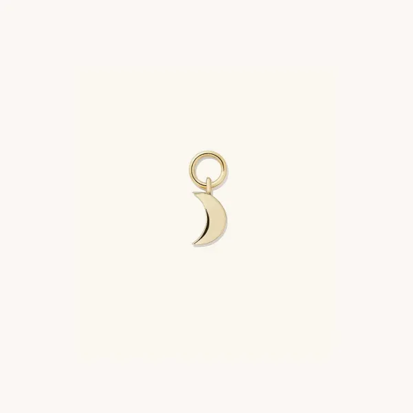 Earrings<Mejuri Single Moon Hoop Charm