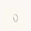 Earrings<Mejuri Single Pav Diamond Huggie Hoop