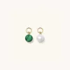 Earrings<Mejuri Single Pearl Hoop Charm