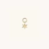 Earrings<Mejuri Single Star Hoop Charm
