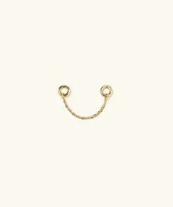 Earrings<Mejuri Single Stud Chain Connector