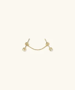 Earrings<Mejuri Single Stud Chain Connector