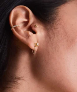 Earrings<Mejuri Single Stud Chain Connector