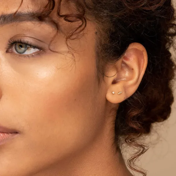 Earrings<Mejuri Single Tiny Diamond Stud