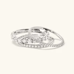 Rings<Mejuri Slim Diamond Eternity Band