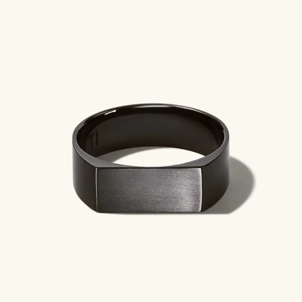 Rings<Mejuri Slim Rectangular Signet Ring