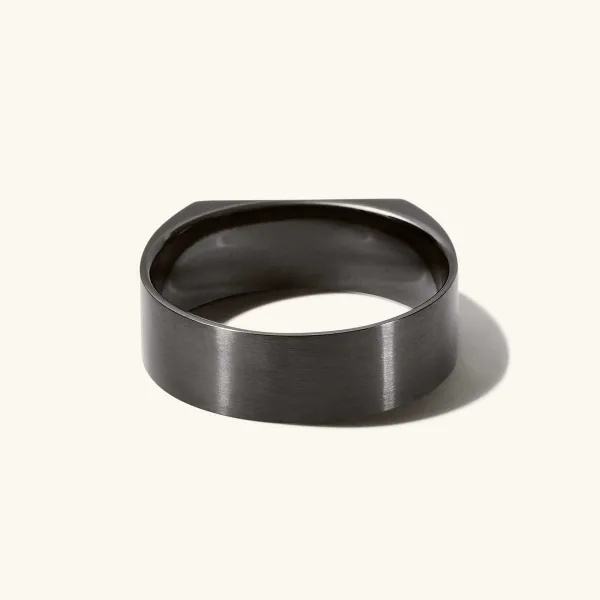 Rings<Mejuri Slim Rectangular Signet Ring