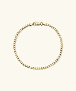 Bracelets<Mejuri Square Box Chain Bracelet