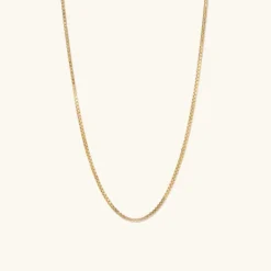 Necklaces<Mejuri Square Box Chain Necklace
