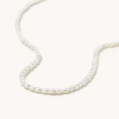 Necklaces<Mejuri Tiny Pearl Necklace