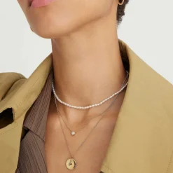 Necklaces<Mejuri Tiny Pearl Necklace