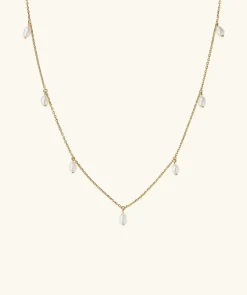 Necklaces<Mejuri Tiny Pearl Station Necklace