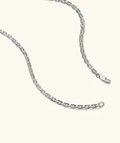 Necklaces<Mejuri Trace Rectangle Chain Necklace
