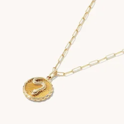 Necklaces<Mejuri Transformation: Serpent Coin Charm Pendant