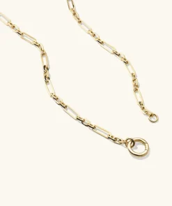Necklaces<Mejuri Triple Link Paperclip Chain Charm Necklace
