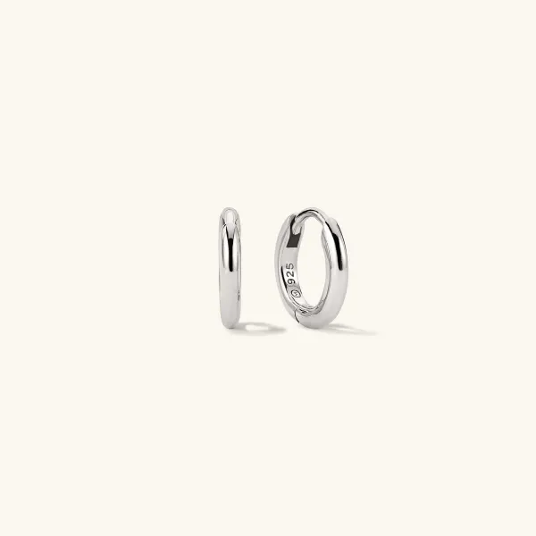 Earrings<Mejuri Tube Huggie Hoops