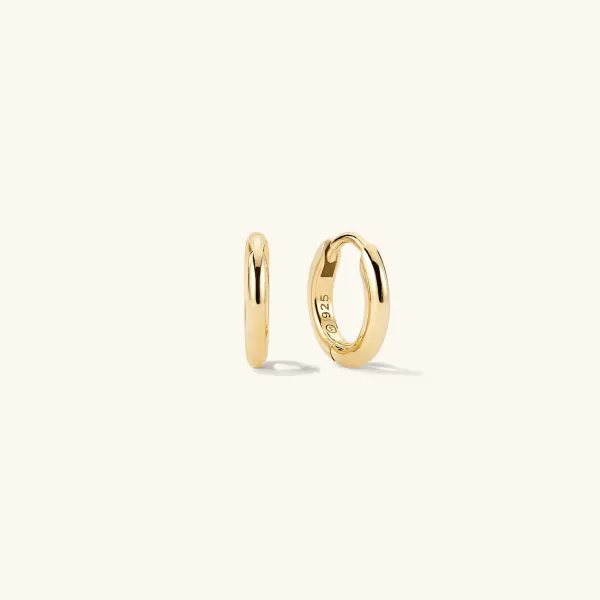 Earrings<Mejuri Tube Huggie Hoops