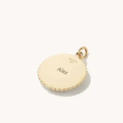 Necklaces<Mejuri Victory: Winged Coin Charm Pendant